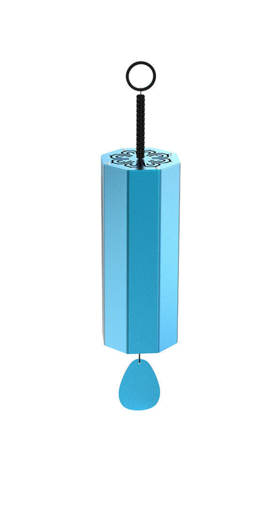 Planetary Wind Chime, 8 Notes, Saturn Blue, Saturns