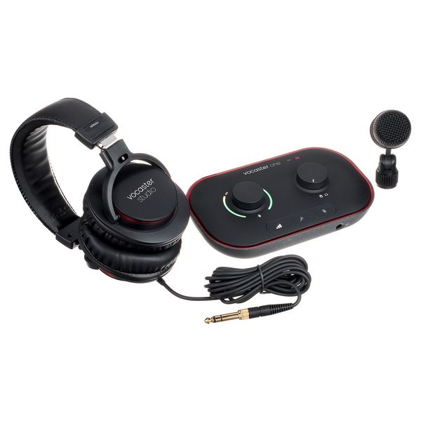 Focusrite Vocaster One Studio Sound Card Audio Interface with Microphone and Headphones!