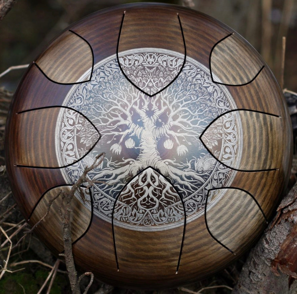 Sound Nest Zvanga 30cm 12 Strands Fire Finished 432Hz Tree Of Life Soundnest