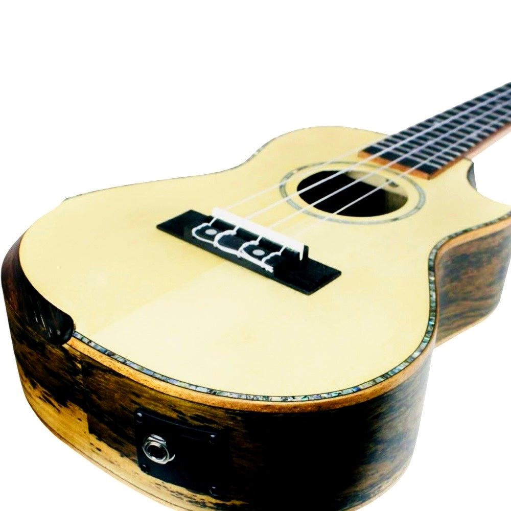 Reno 380CE concert-size ukulele with EQ and built-in tuner