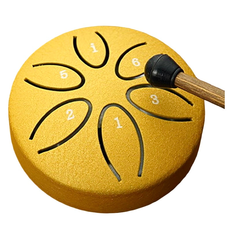 ZVANGA mini ethereal drum 3" 6 notes A major Pentatonic Gold