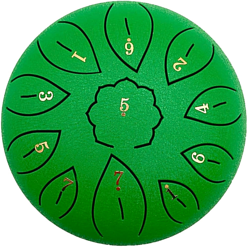 ZVANGA Ethereal drum 6" Green 11 notes C major 432Hz