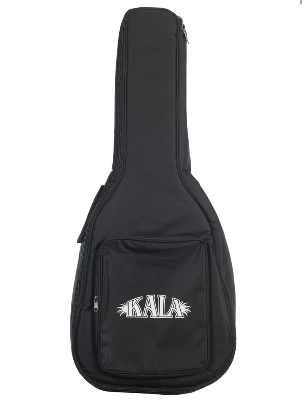 KALA Solid Spruce Top Ebony Orchestra Mini 3/4 Size Acoustic Guitar + Gig Bag