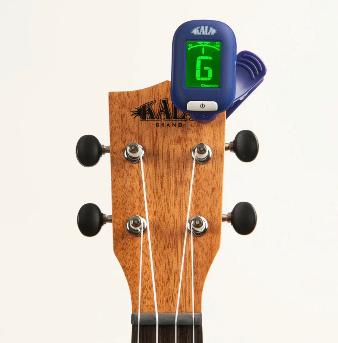 Kala Klipz Rechargeable Chromatic Tuner for Ukuleles, USB-C Charging, Blue