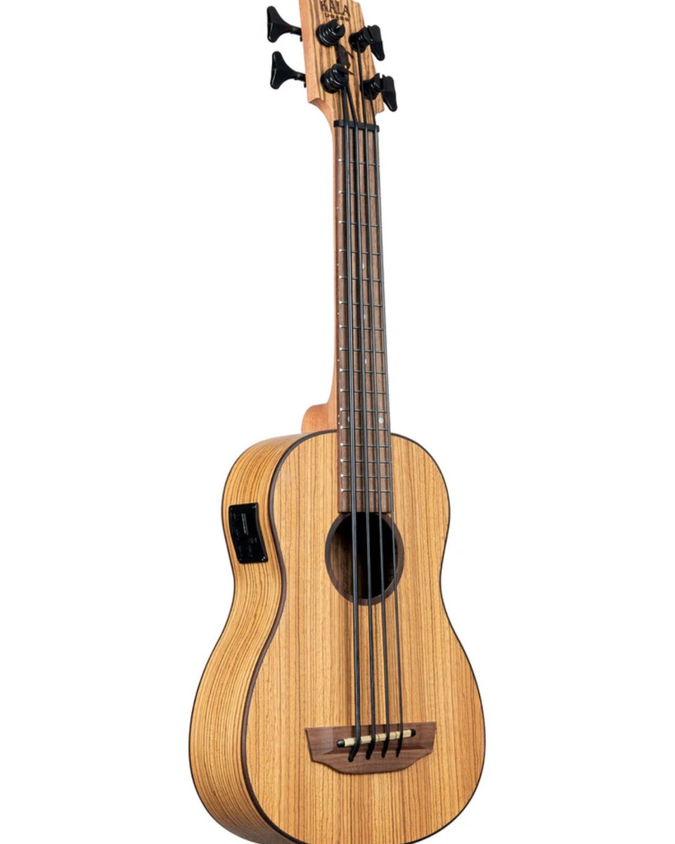 Kala U-Bass Zebrawood 4 NT Ukulele Bass + Soma