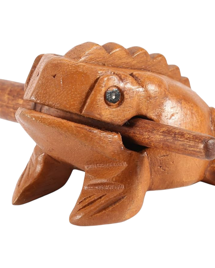 Thai sound frog rhythm musical instrument, size L, 12.5 cm