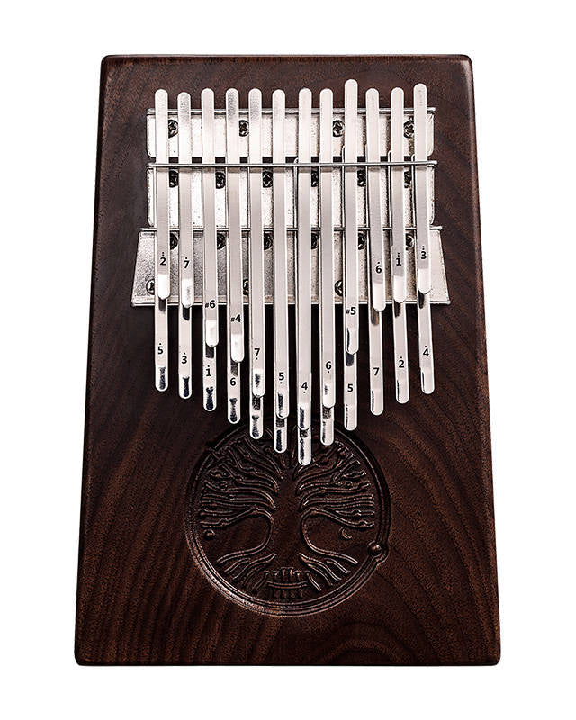 432Hz Kalimba Tree of Life Valrieksta, 24 keys, with a premium hard case
