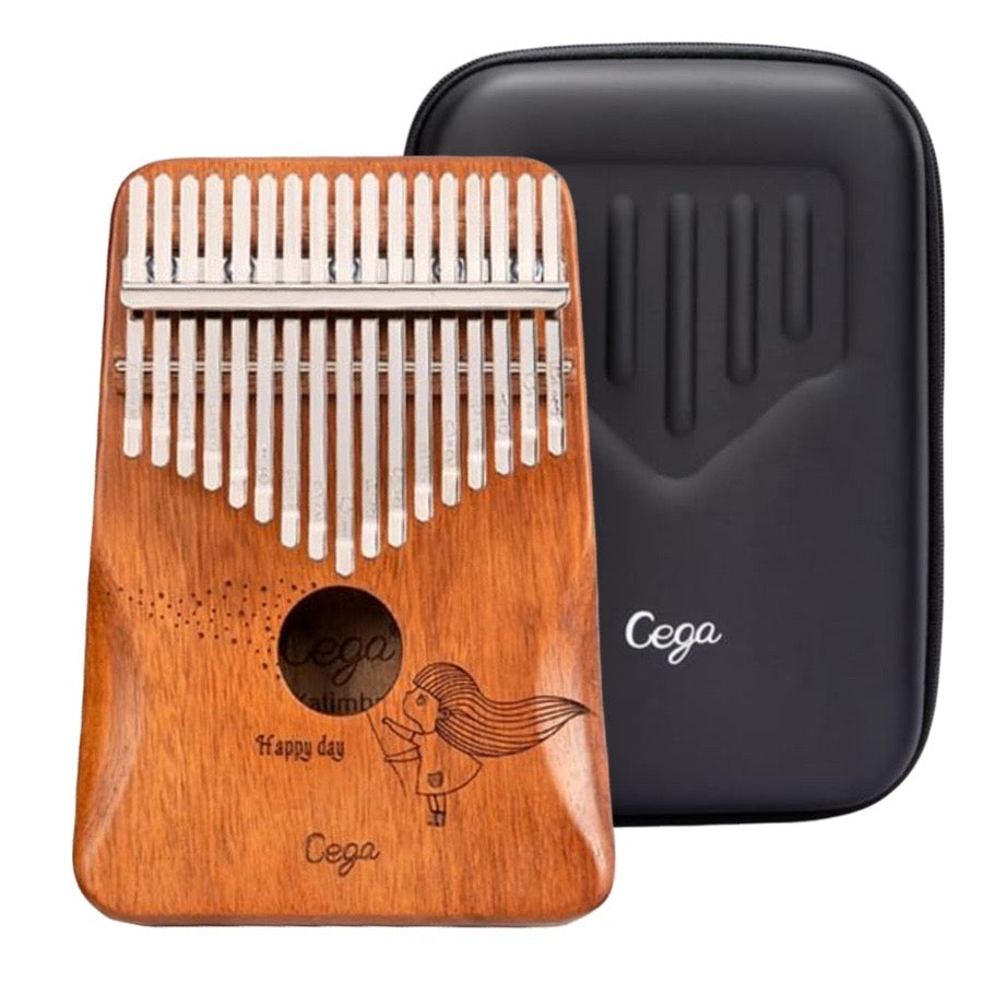 KALIMBA Cega Happy Day 17-Tone Mahogany Wood + Hard Case and Accessories