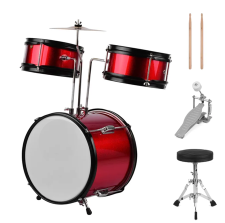 Drum set for preschool-aged children, red