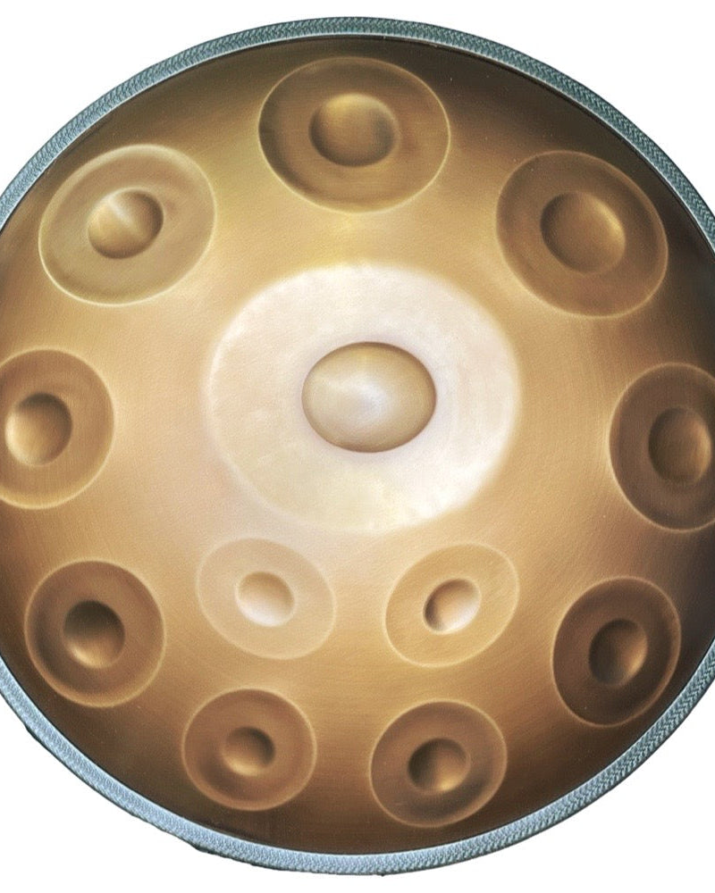 Cosmo Handpan drum, 12 notes, 22" size, Rose Gold finish, AISI430 + Soma