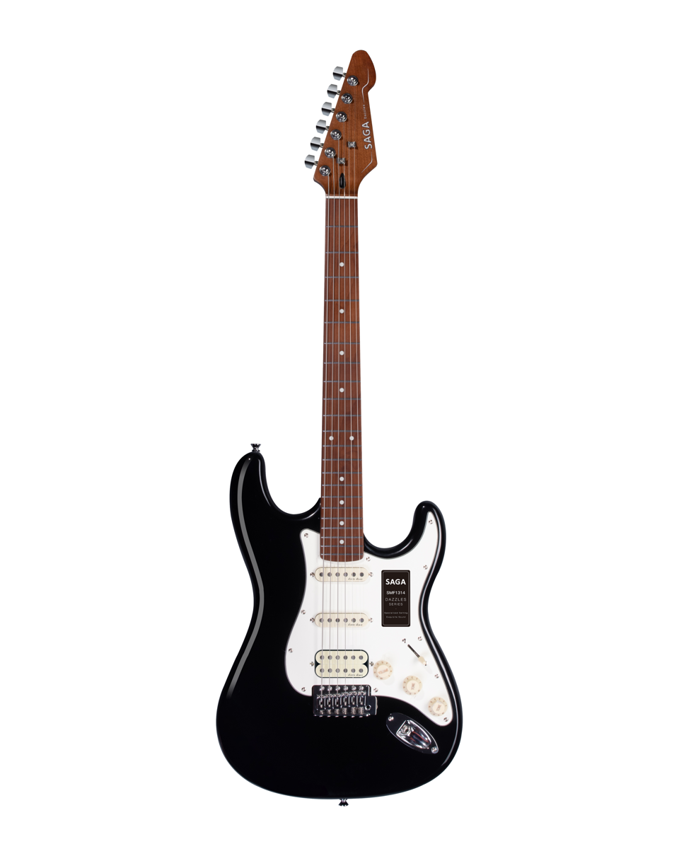 Electric Guitar SAGA SMF1314H BK (HSS) Black