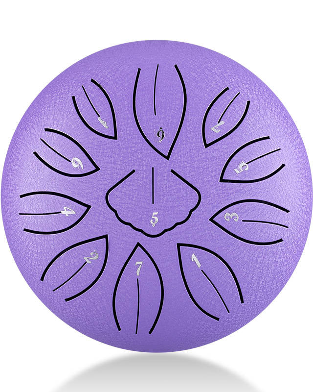 ZVANGA Mini Ginkgo biloba drum 6" Lavender 11 notes in C major