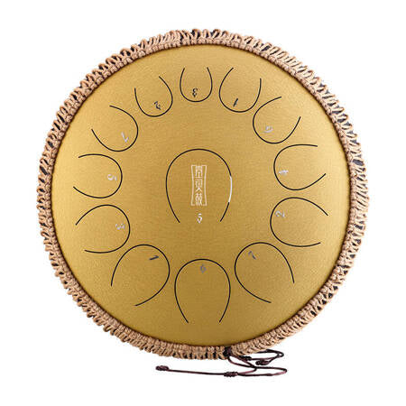 ZVANGA Lotus tongue drum 14" Gold, 13 notes, C major