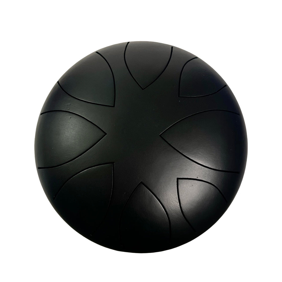 ZVANGA 9" Tank Drum Black 8 Notes C Major, Handcrafted in Latvia