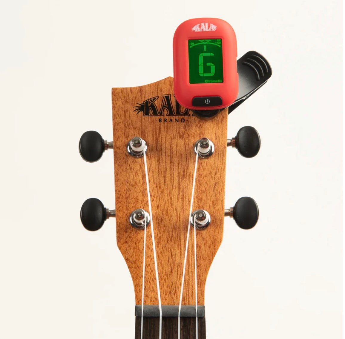 Kala Klipz Rechargeable Chromatic Tuner UKULELE TUNER USB-C RECHARGEABLE Red