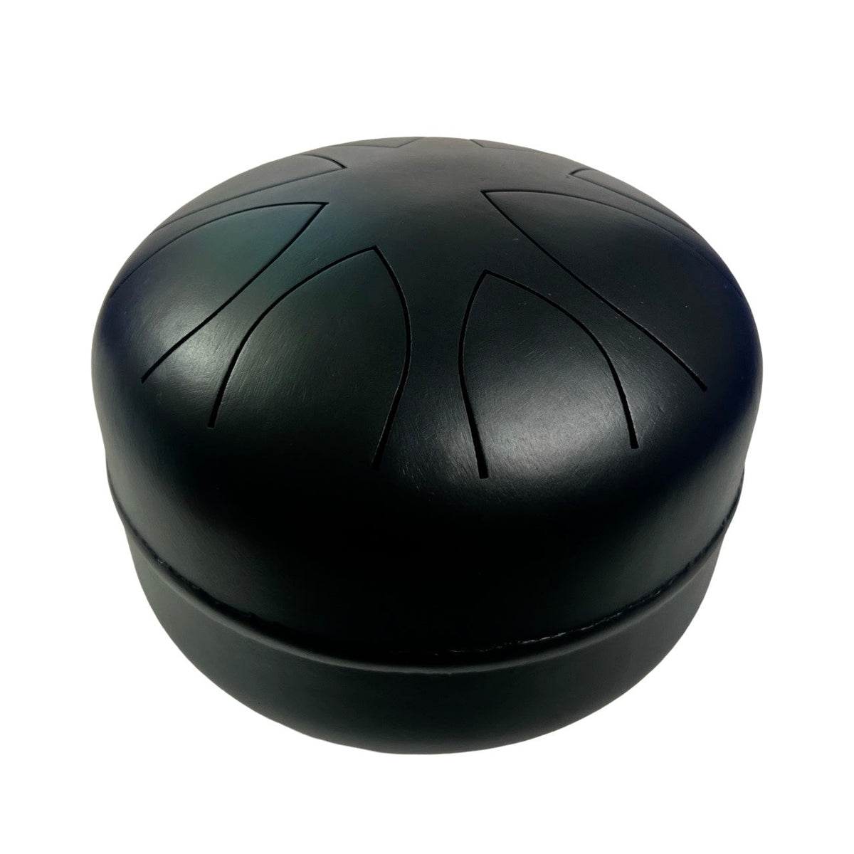 ZVANGA 9" Tank Drum Black 8 Notes C Major, Handcrafted in Latvia