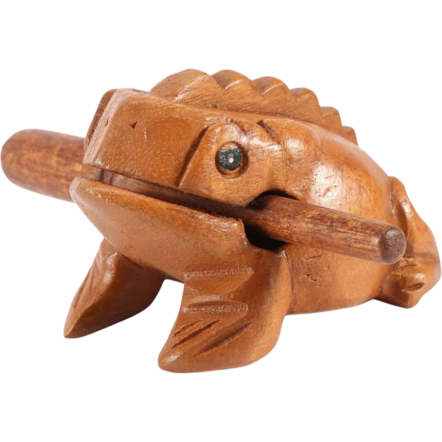 Thai sound frog rhythm musical instrument, size L, 12.5 cm