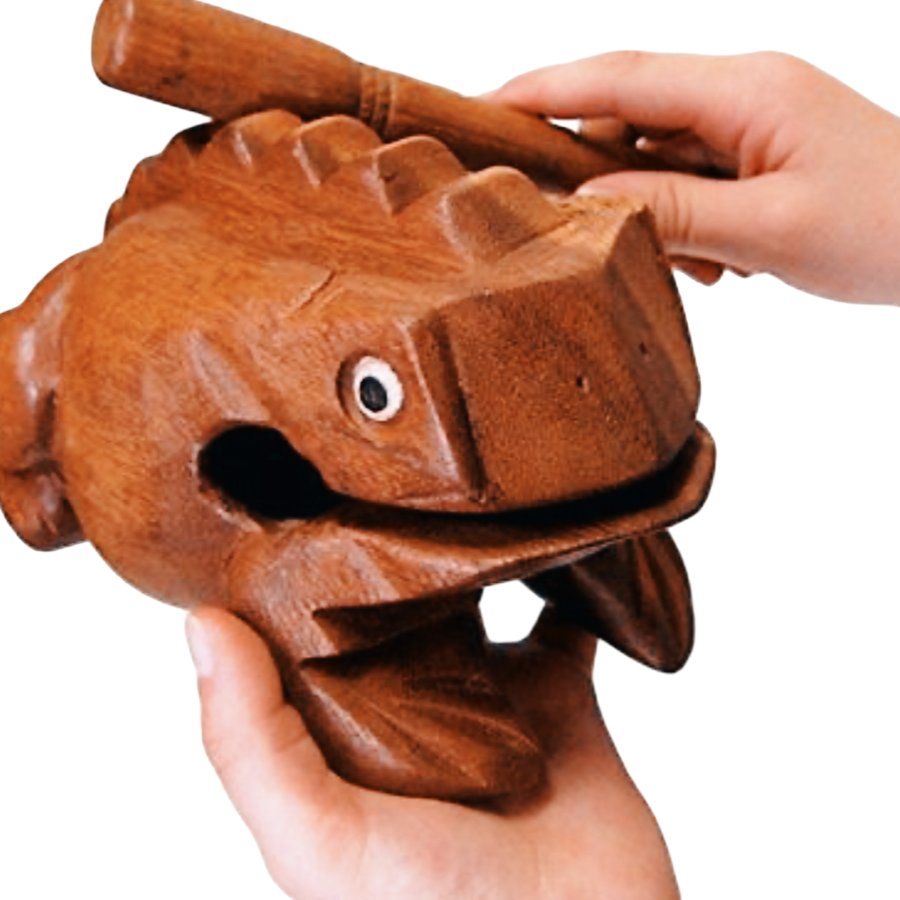 Thai sound frog rhythm musical instrument, size L, 12.5 cm