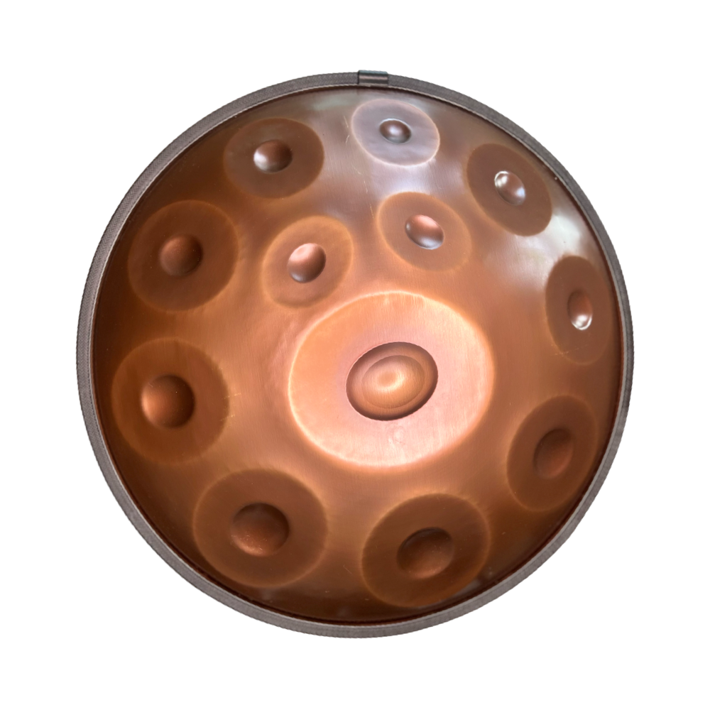 Cosmo Handpan drum, 12 notes, 22" size, BrownCopper finish, AISI430 + Soma