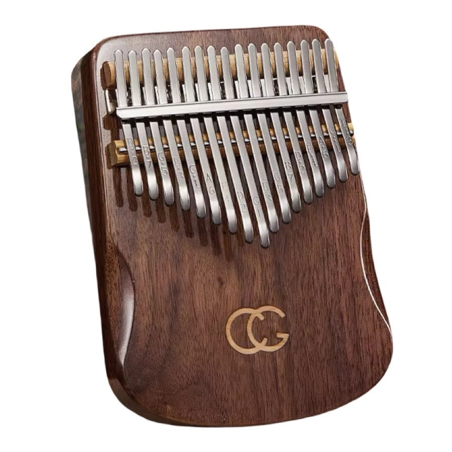 432Hz KALIMBA Solid Black Walnut 17 Keys + Hard Case and Accessories