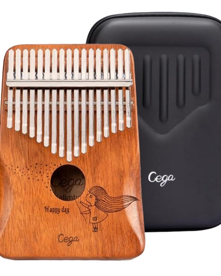KALIMBA Cega Happy Day 17-Tone Mahogany Wood + Hard Case and Accessories