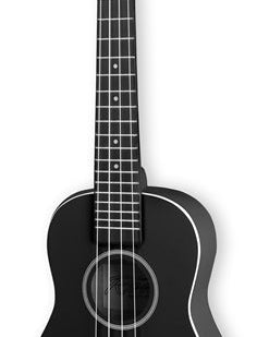 Concert-size ukulele Reno RU300-BLK + Case