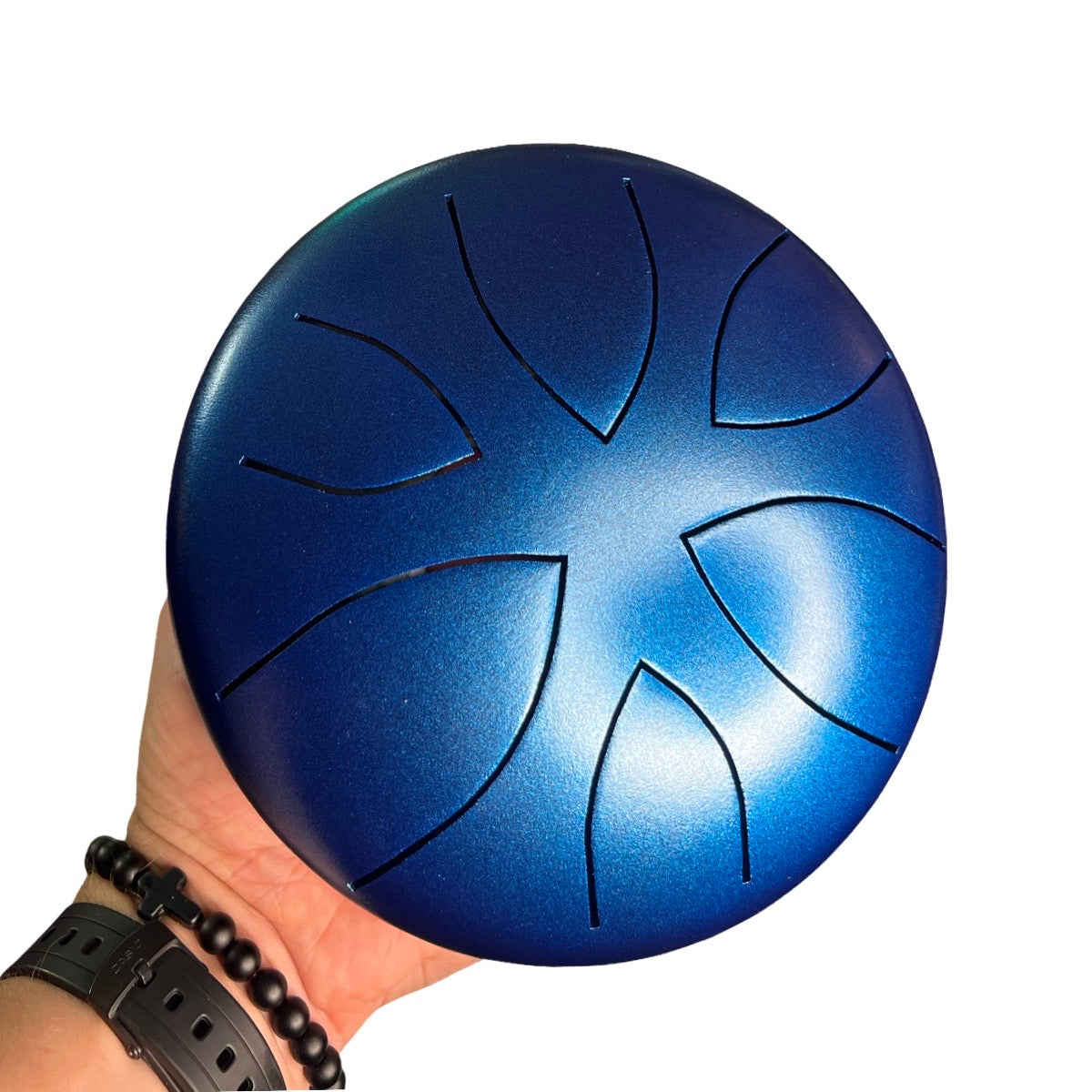 ZVANGA 6" Blue 6 notes 6 main SOLFEGGIO Frequencies Pigoru Workshop Made in Latvia