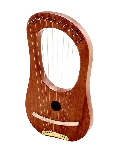 Cega Lyre Harp Lira 10 Strings Mahogany + Hardcase