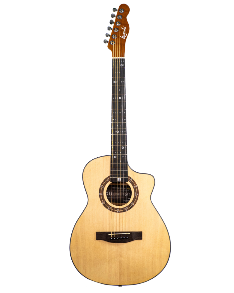 Kazuki 36-inch acoustic learning guitar for beginners + case, Natural