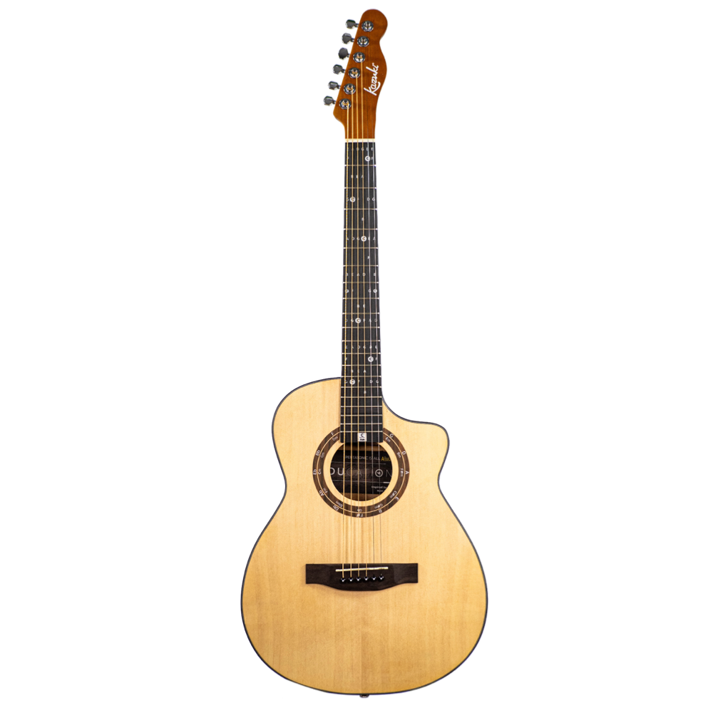 Kazuki 36-inch acoustic learning guitar for beginners + case, Natural