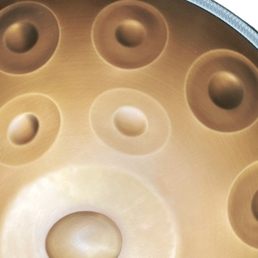 Cosmo Handpan drum, 12 notes, 22" size, Rose Gold finish, AISI430 + Soma