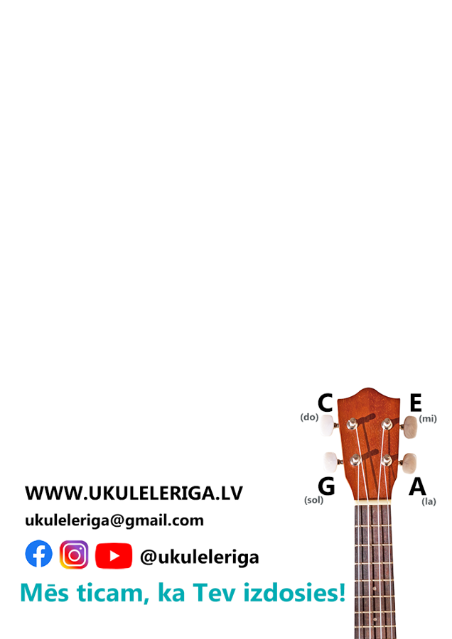 AKORDU LAPA UKULELE Printed A5