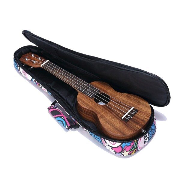 Concert-size ukulele case, Comic design