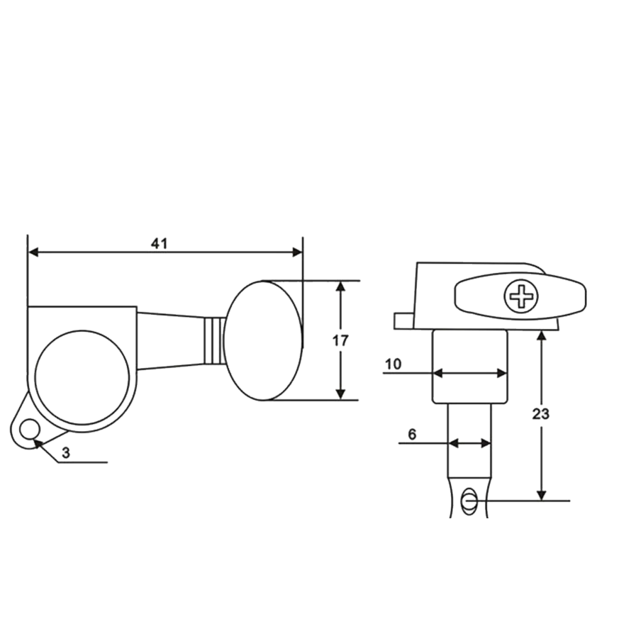 Closed-Type Tuning Pegs for Ukulele