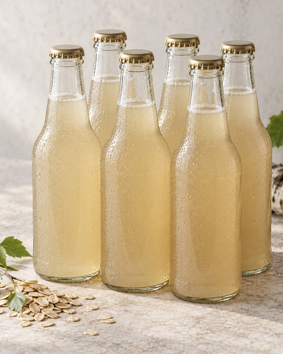 Fermented oat and birch-sap drink with live cultures, 6 × 330 ml