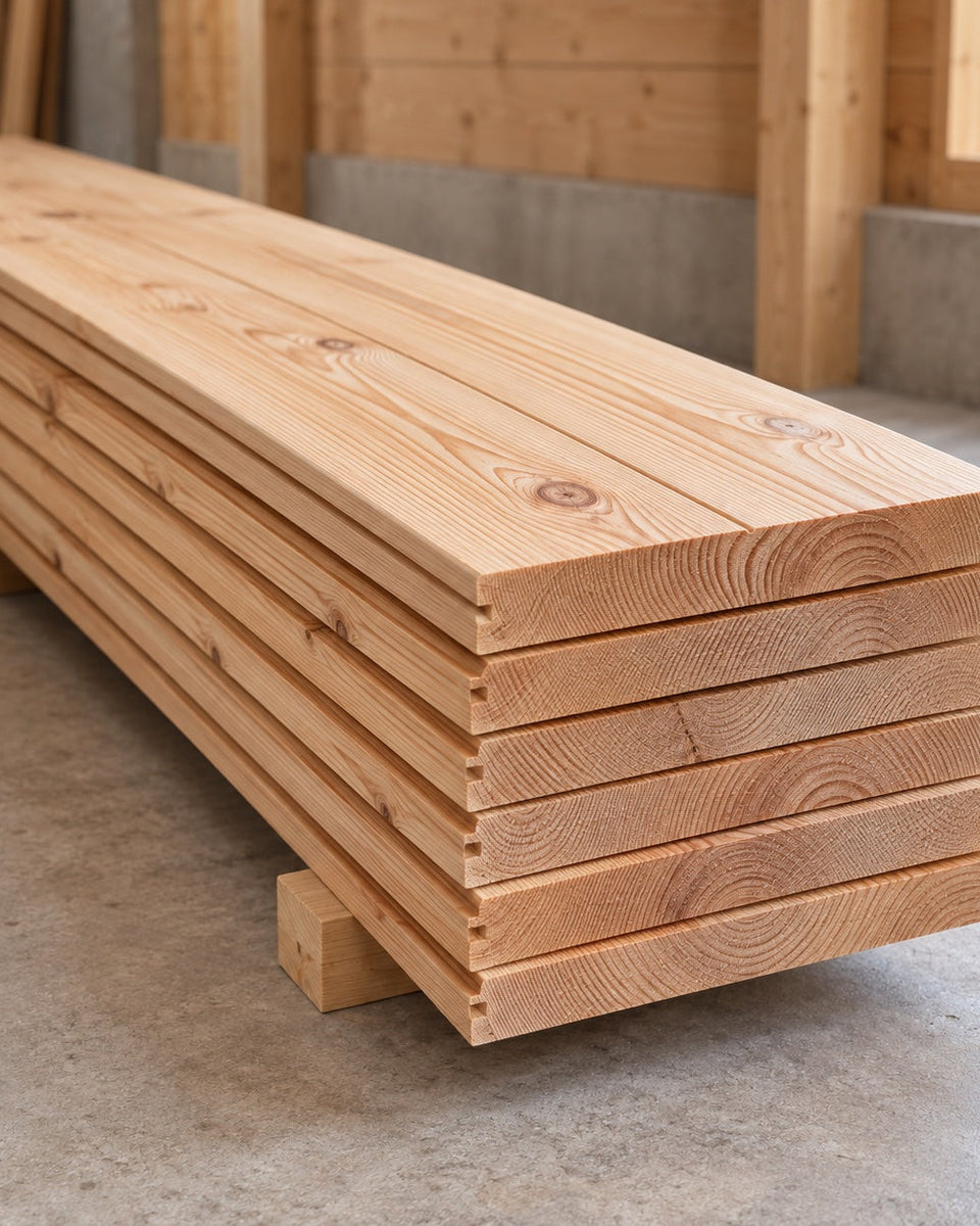 Larch facade board 20 × 145 mm, planed, 4.2 m