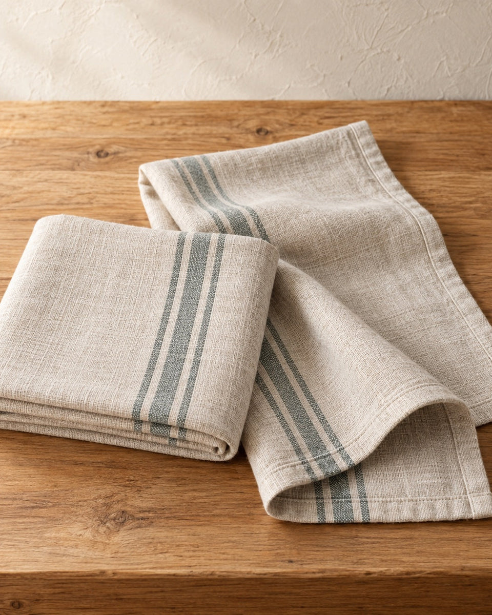Linen tea towels, set of 2