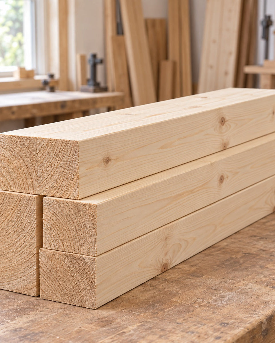Sawn pine timber 50 × 100 mm, kiln-dried, C24