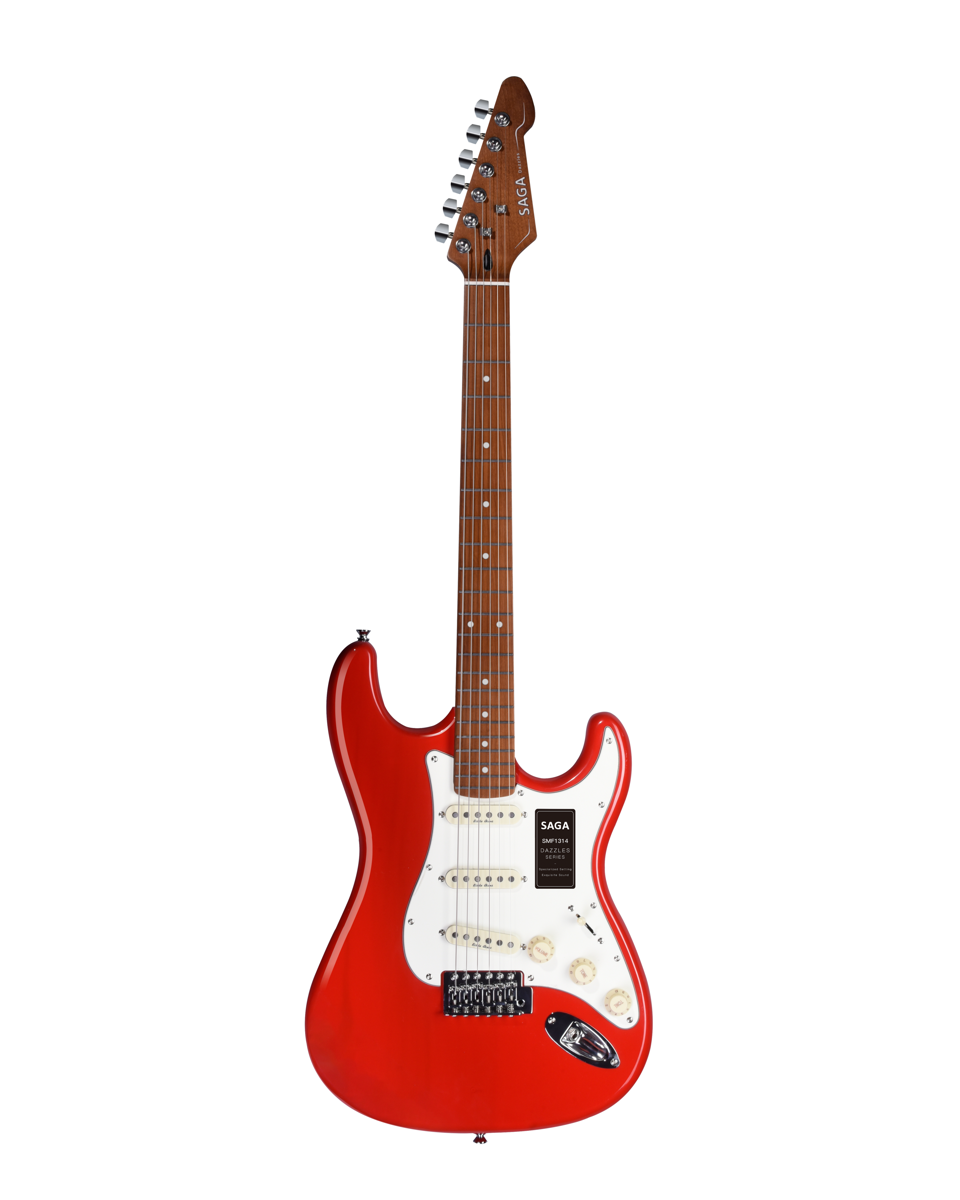 Electric Guitar SAGA SMF1314 RD (SSS) Red