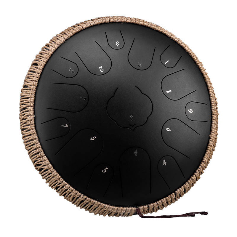 ZVANGA Lotus Tongue Drum 14" Black, 15 notes, D major