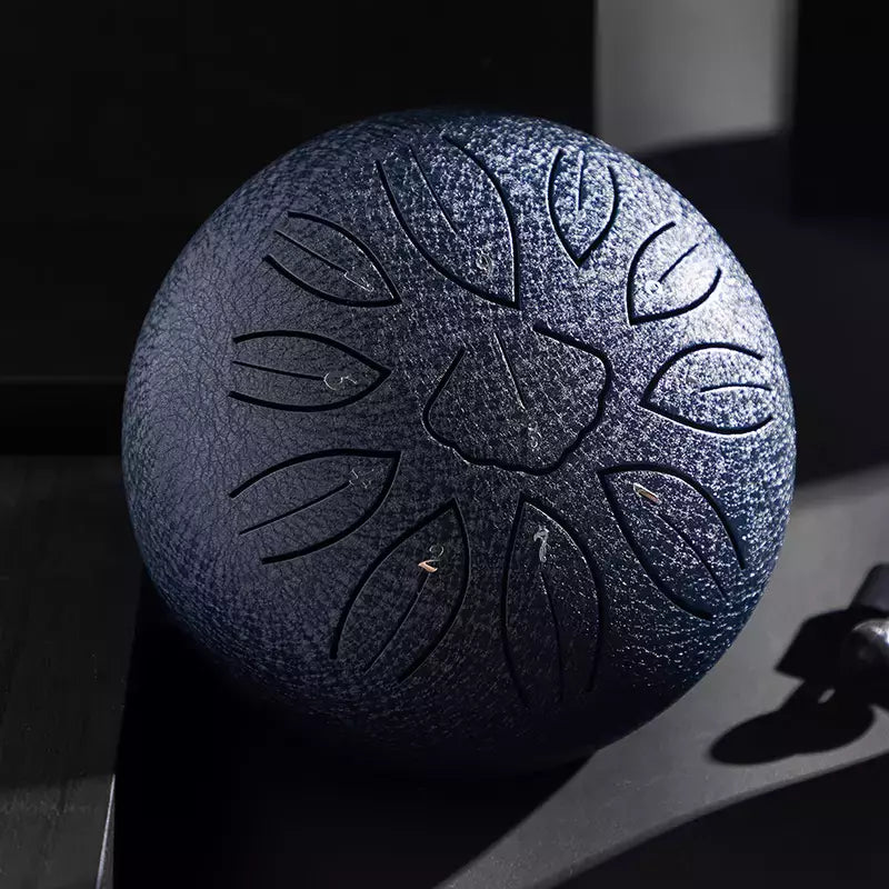 ZVANGA Mini Ginkgo biloba drum 6" NavyBlue 11 notes C major