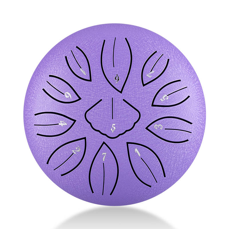ZVANGA Mini Ginkgo biloba drum 6" Lavender 11 notes in C major